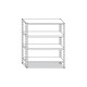 Scaffale liscio con 4 ripiani profondità 400mm e altezza 1800mm