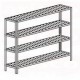 Scaffale forato con 4 ripiani profondità 400 altezza 2000mm