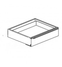 Cassetto doppio GN 2/1 profondità 740mm