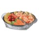 Piatto Aperitivi In Acrilico Con Inserto Inox Diam. 36 cm