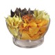 Piatto Aperitivi In Acrilico Con Inserto Inox Diam. 36 cm