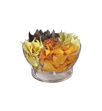 Piatto Aperitivi In Acrilico Con Inserto Inox Diam. 36 cm