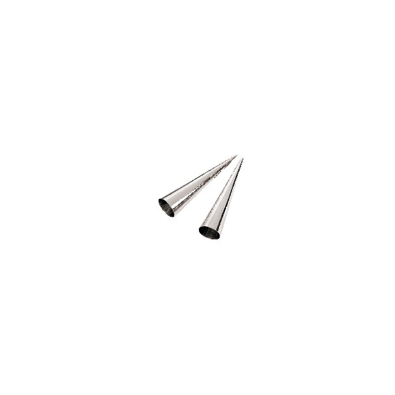 Conf. 10 Pz Cannoli Per Cornetto In Acciaio Inox Dim. 34 cm