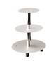 Alzata Per Torte 3 Piani In Alluminio E Acciaio Inox Diam. 32 cm