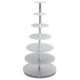 Alzata Per Torte 5 Piani In Alluminio E Acciaio Inox Diam. 45 cm