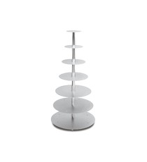 Alzata Per Torte 5 Piani In Alluminio E Acciaio Inox Diam. 45 cm