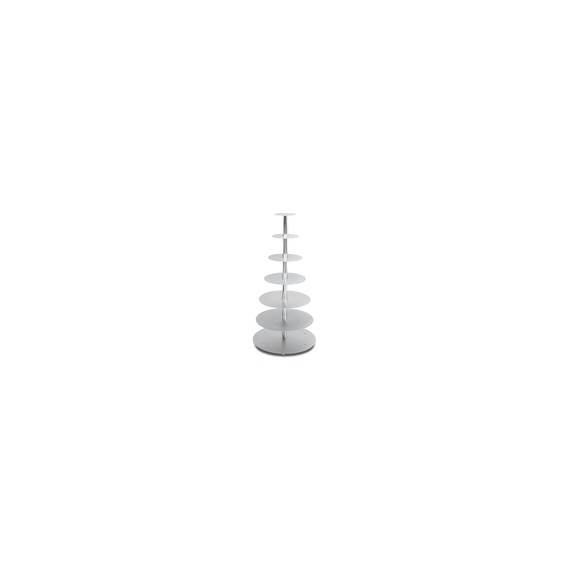 Alzata Per Torte 5 Piani In Alluminio E Acciaio Inox Diam. 45 cm