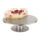 Alzata Per Torta Girevole Per Decorare In Alluminio Diam. 30 cm