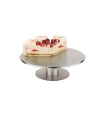 Alzata Per Torta Girevole Per Decorare In Alluminio Diam. 30 cm