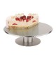 Alzata Per Torta Girevole In Acciaio Inox Diam. 31 cm