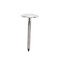 Conf. 10 Pz Chiodi Per Fiori Cm 2 Testa Concava In Acciaio inox L. 20 cm