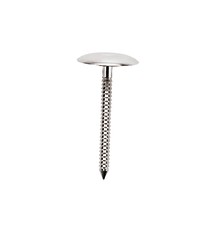 Conf. 10 Pz Chiodi Per Fiori Cm 3,5 Testa Fungo In Acciaio inox L. 35 cm