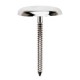 Conf. 10 Pz Chiodi Per Fiori Cm 3,6 Testa Fungo In Acciaio Inox