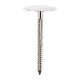 Conf. 10 Pz Chiodi Per Fiori Cm 4,5 Testa Fungo In Acciaio Inox