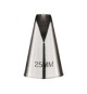 Conf. 6 Pz Bocchetta S.Honore' In Acciaio Inox Diam. 25 mm