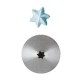 Set 6 Pz Bocchette Foro A Stella 3 mm In Acciaio Inox (5 Punte)