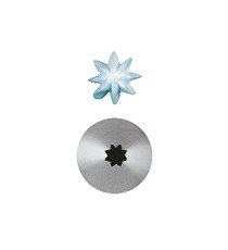 Set 6 Pz Bocchette Foro A Stella 3,5 mm In Acciaio Inox (7 Punte)