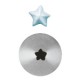Set 6 Pz Bocchette Foro A Stella 5 mm In Acciaio Inox (8 Punte)