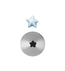 Set 6 Pz Bocchette Foro A Stella 5 mm In Acciaio Inox (8 Punte)