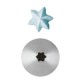 Set 6 Pz Bocchette Foro A Stella 5 mm In Acciaio Inox (5 Punte)
