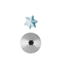 Set 6 Pz Bocchette Foro A Stella 5 mm In Acciaio Inox (5 Punte)