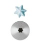 Set 6 Pz Bocchette Foro A Stella 5 mm In Acciaio Inox (6 Punte)