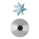 Set 6 Pz Bocchette Foro A Stella 5 mm In Acciaio Inox (6 Punte)