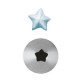 Set 6 Pz Bocchette Foro A Stella 7 mm In Acciaio Inox (8 Punte)