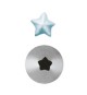 Set 6 Pz Bocchette Foro A Stella 7 mm In Acciaio Inox (5 Punte)