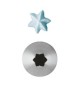 Set 6 Pz Bocchette Foro A Stella 7 mm In Acciaio Inox (6 Punte)