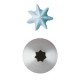 Set 6 Pz Bocchette Foro A Stella 7 mm In Acciaio Inox (6 Punte)