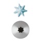 Set 6 Pz Bocchette Foro A Stella 7 mm In Acciaio Inox (7 Punte)
