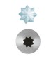 Set 6 Pz Bocchette Foro A Stella 9 mm In Acciaio Inox (8 Punte)