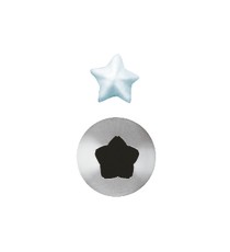 Set 6 Pz Bocchette Foro A Stella 11 mm In Acciaio Inox (8 Punte)
