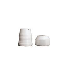 Set 6 Pz Bocchette Foro A Stella 18 mm In Acciaio Inox (8 Punte)
