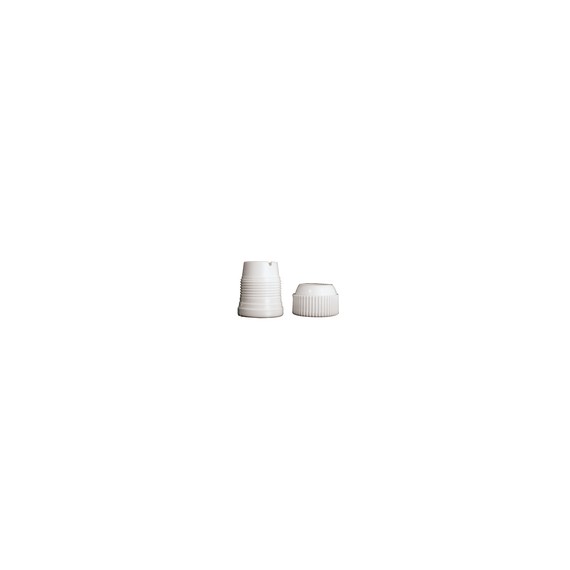 Set 6 Pz Bocchette Foro A Stella 18 mm In Acciaio Inox (8 Punte)