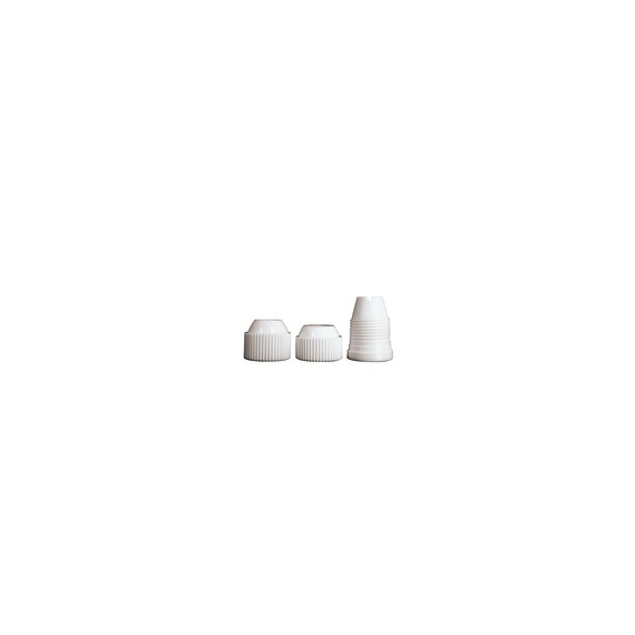 Set 6 Pz Bocchette Foro A Stella 18 mm In Acciaio Inox (8 Punte)