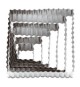 Tagliapasta Quadro Festonato In Acciaio Inox Dim. 12,5 cm