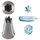 Conf. 6 Pz Bocchette Girandola Misure Miste In Acciaio Inox