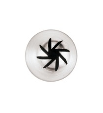 Conf. 6 Pz Bocchette Girandola Misure Miste In Acciaio Inox