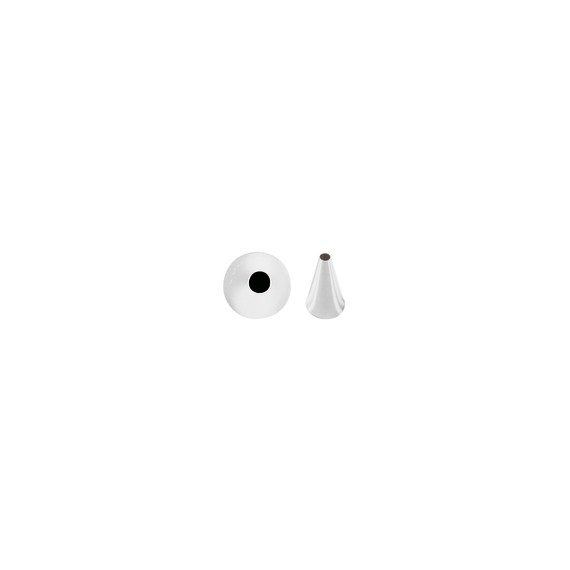 Conf. 6 Pz Bocchette Foro Tondo 6 mm In Acciaio Inox