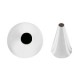 Conf. 6 Pz Bocchette Foro Tondo 10 mm In Acciaio Inox