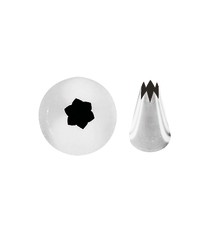 Conf. 6 Pz Bocchette Foro Tondo 24 mm In Acciaio Inox
