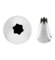 Conf. 6 Pz Bocchette Foro A Stella 18 mm In Acciaio Inox