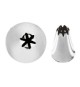 Conf. 6 Pz Bocchette Foro Fiore 8 mm In Acciaio Inox