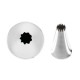 Conf. 6 Pz Bocchette Foro Fiore 12 mm In Acciaio Inox