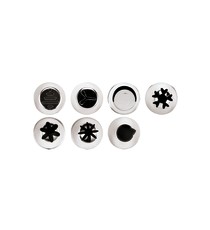 Conf. 4 Pz Bocchette Assortite 3 mm In Acciaio Inox