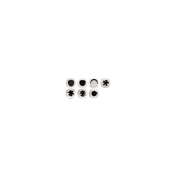 Conf. 4 Pz Bocchette Assortite 3 mm In Acciaio Inox