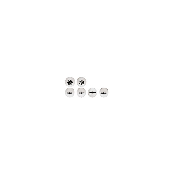 Conf. 7 Pz Bocchette Assortite 3 mm In Acciaio Inox