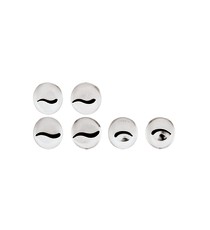 Conf. 6 Pz Bocchette Assortite 2,4 mm In Acciaio Inox